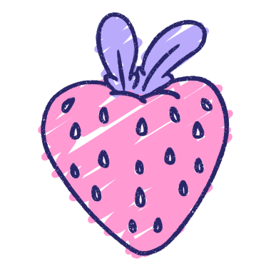 Çilek Tebeşiri Parlak neon rengi çiziyor