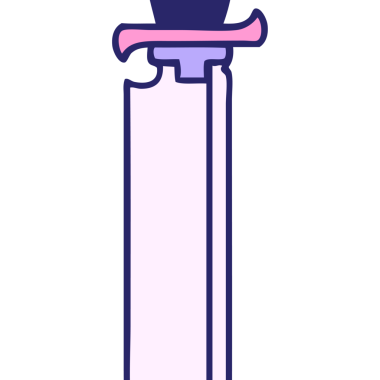 geleneksel stil bir bıçak dövmesi parlak neon renginde