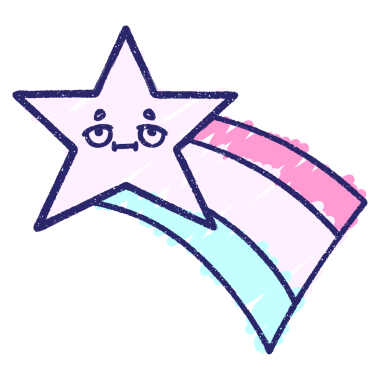 Kayan Yıldız Tebeşiri Parlak neon rengi çiziyor