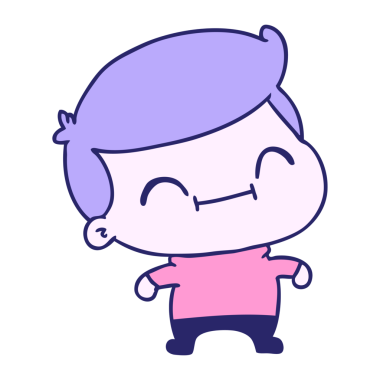 Kawaii 'nin parlak neon renkli yaşlı adamının serbest çizimi.