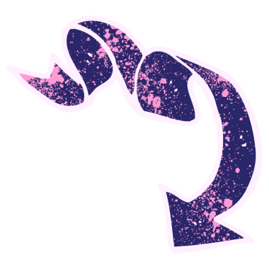 parlak neon renkli parlayan ok çizgi filmi