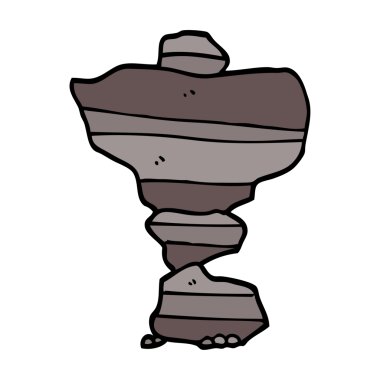 parlak neon renkli istiflenmiş taş karalamaları.