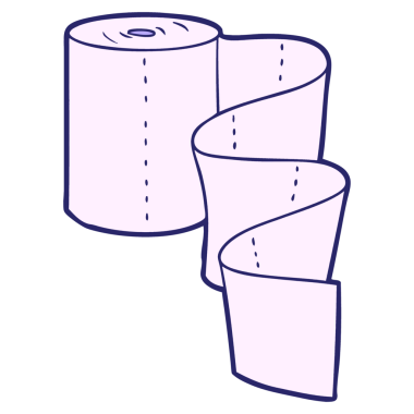 çizgi film mutfak rulosu parlak neon rengi