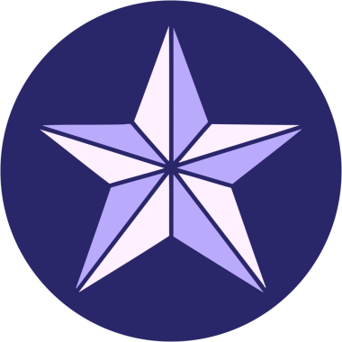 Trad dövme yıldızı grafiği parlak neon rengi