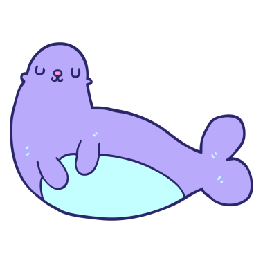 parlak neon renkli çizgi film mührü