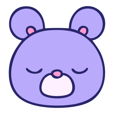 parlak neon renkli garip karikatür ayısı.