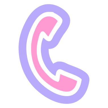 parlak neon renkli telefon ahizesi simgesi simgesi