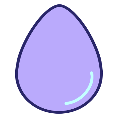 Parlak neon renginde basit bir paskalya yumurtası tasarımı