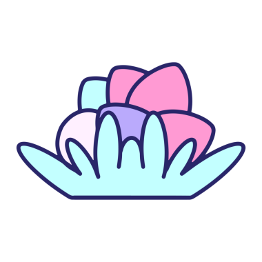 Parlak neon renkli şirin paskalya yumurtası tasarımı