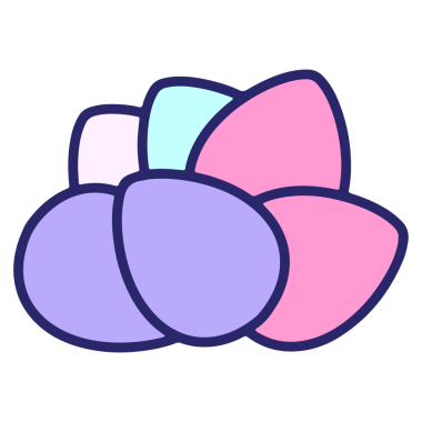 Parlak neon renkli şirin paskalya yumurtası tasarımı