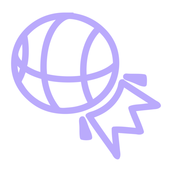 Basketbol spor simgesi simgesi parlak neon rengi