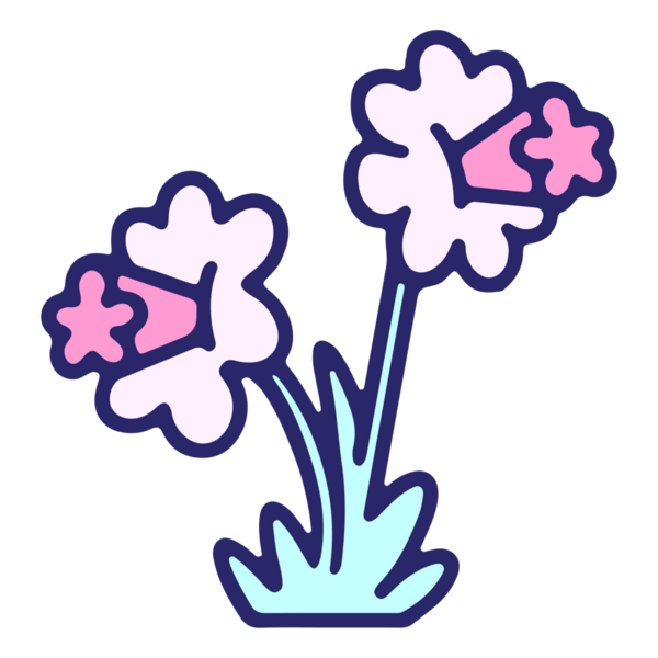 Nergis çiçeği tasarımı parlak neon renginde