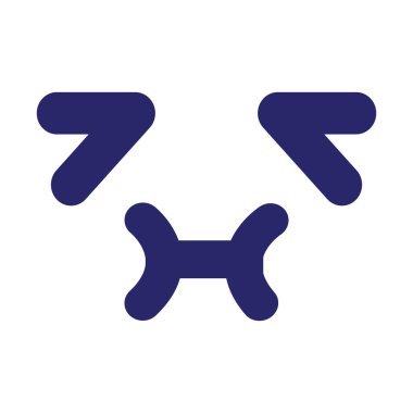 Parlak neon renkli mide bulandırıcı yüz simgesi