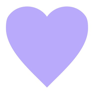 kalp sembolü parlak neon rengi