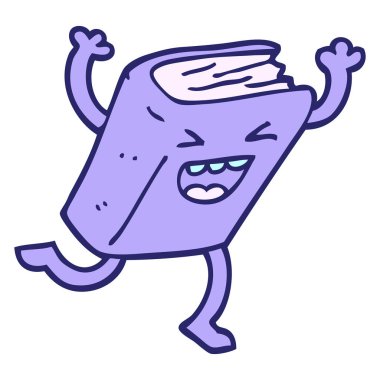 çizgi film karalama dans kitabı parlak neon rengi