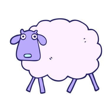 parlak neon renkli koyunlar