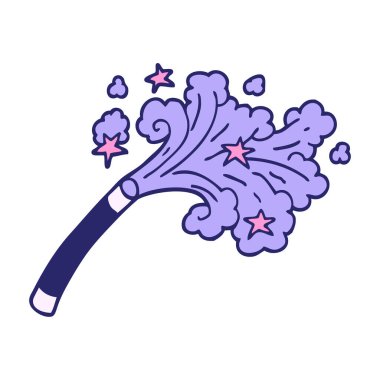 çizgi film karalama sihirbazları parlak neon renkli değnek