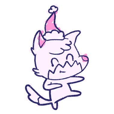 Neşeli Tilki Tebeşiri Parlak neon rengi çiziyor