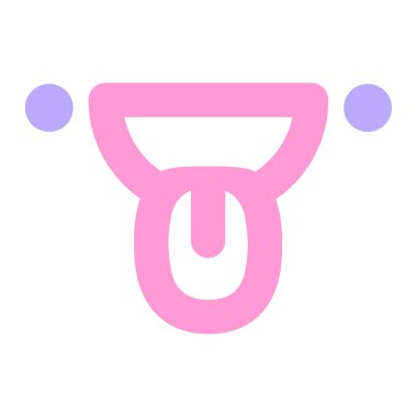 Parlak neon renkli dil simgesi olan mutlu yüz.