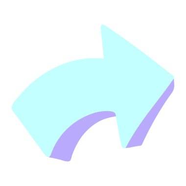 parlak neon renkli ok karikatürü