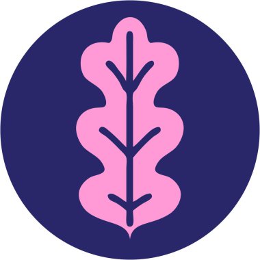 Parlak neon renkli yaprağın ikonik dövme görüntüsü