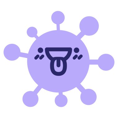 parlak neon renkli dil simgesi