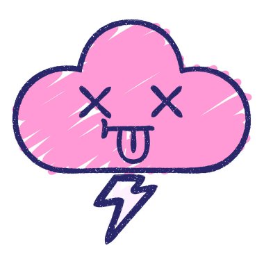 Fırtına Bulutu Tebeşiri Parlak neon rengi çiziyor