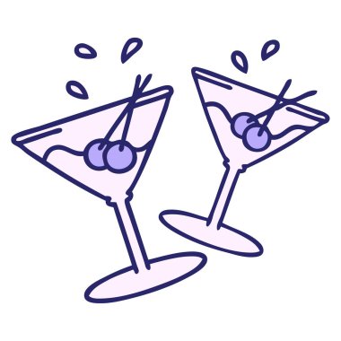 Martinin gözlükleri parlak neon renginde birbirine vuruyor.