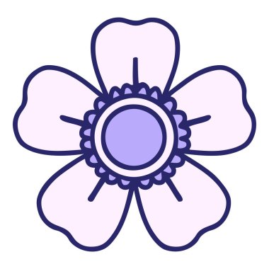 Parlak neon renkli bir çiçeğin ikonik dövme görüntüsü