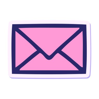 Parlak neon renkli şirin bir karikatür kağıdının etiketi.