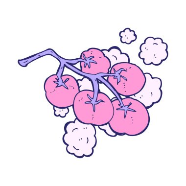 Asma üzümlü yeşil domatesler parlak neon rengi