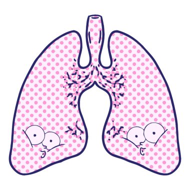 parlak neon renkli karton ciğerler