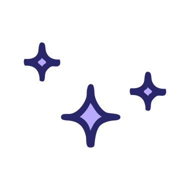 Parlak neon renkli bir yıldızın ikonik dövme şekli