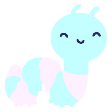 Parlak neon renkli sevimli hata