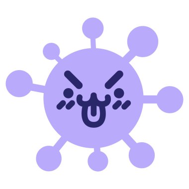 Parlak neon renkli ortalama hayvan virüsü