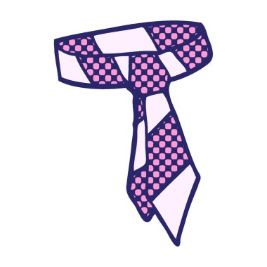 çizgi film çizgili parlak neon renkli kravat