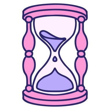 Parlak neon renkli bir saatin ikonik dövme görüntüsü