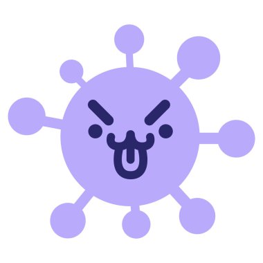 Parlak neon renkli basit bir evcil hayvan virüsü.