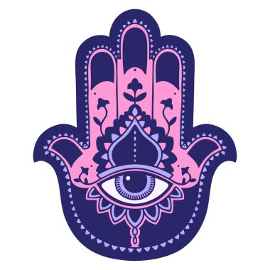 Parlak neon renkli bir hamza ikonik dövme görüntüsü