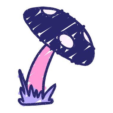 Toadstool Tebeşiri Parlak neon rengi çiziyor