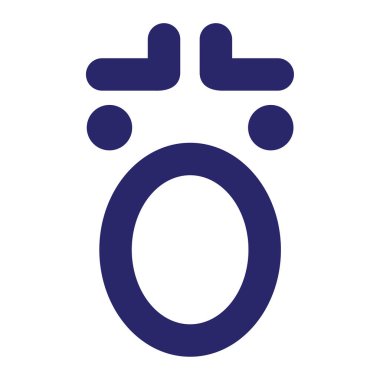 Parlak neon renkli basit bir bağırma yüzü simgesi