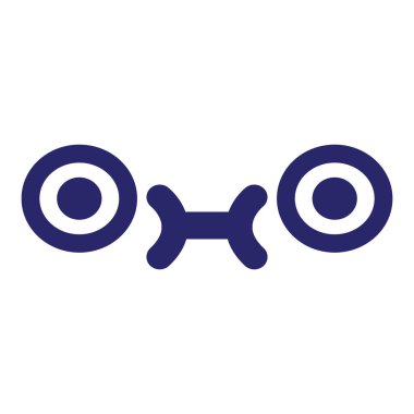 parlak neon renkli şirin bakışlı yüz simgesi