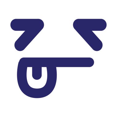 Parlak neon renkli basit bir yüz simgesi