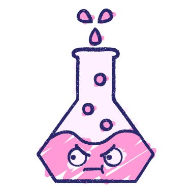 Bilim Deneyi Tebeşiri Parlak neon rengi çiziyor