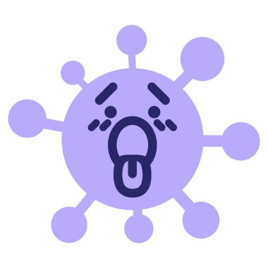 Parlak neon renginde soluk soluğa virüs