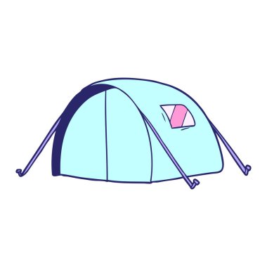 parlak neon renkli çizgi film çadırı