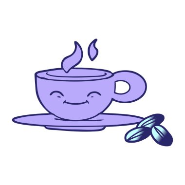 parlak neon renkli bir espresso bardağı.