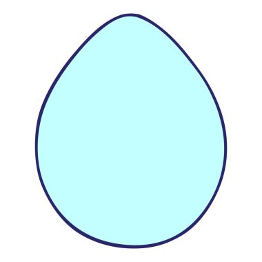 Parlak neon renkli el çizimi garip çizgi film yumurtası.