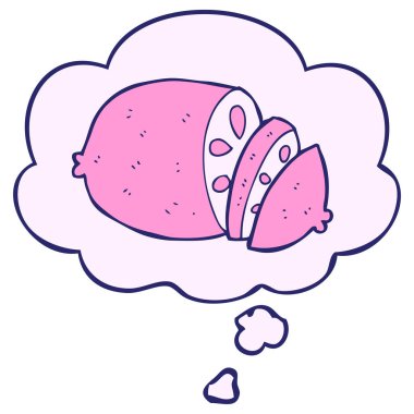 parlak neon renkli düşünce baloncuğu ile dilimlenmiş limon.