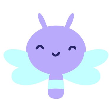 parlak neon renkli sevimli çizgi film hatası